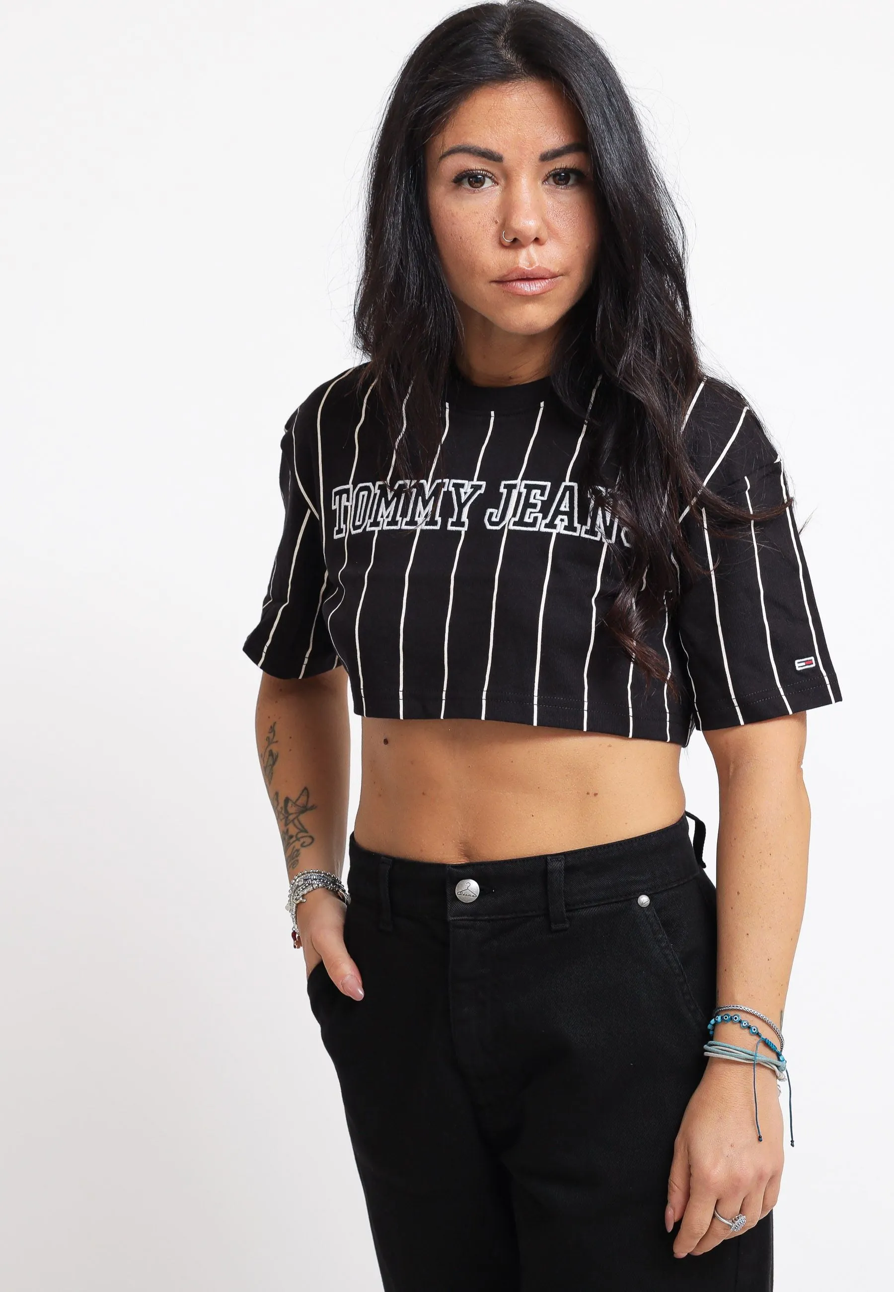 Tjw Sp Crop Printstripe Tee