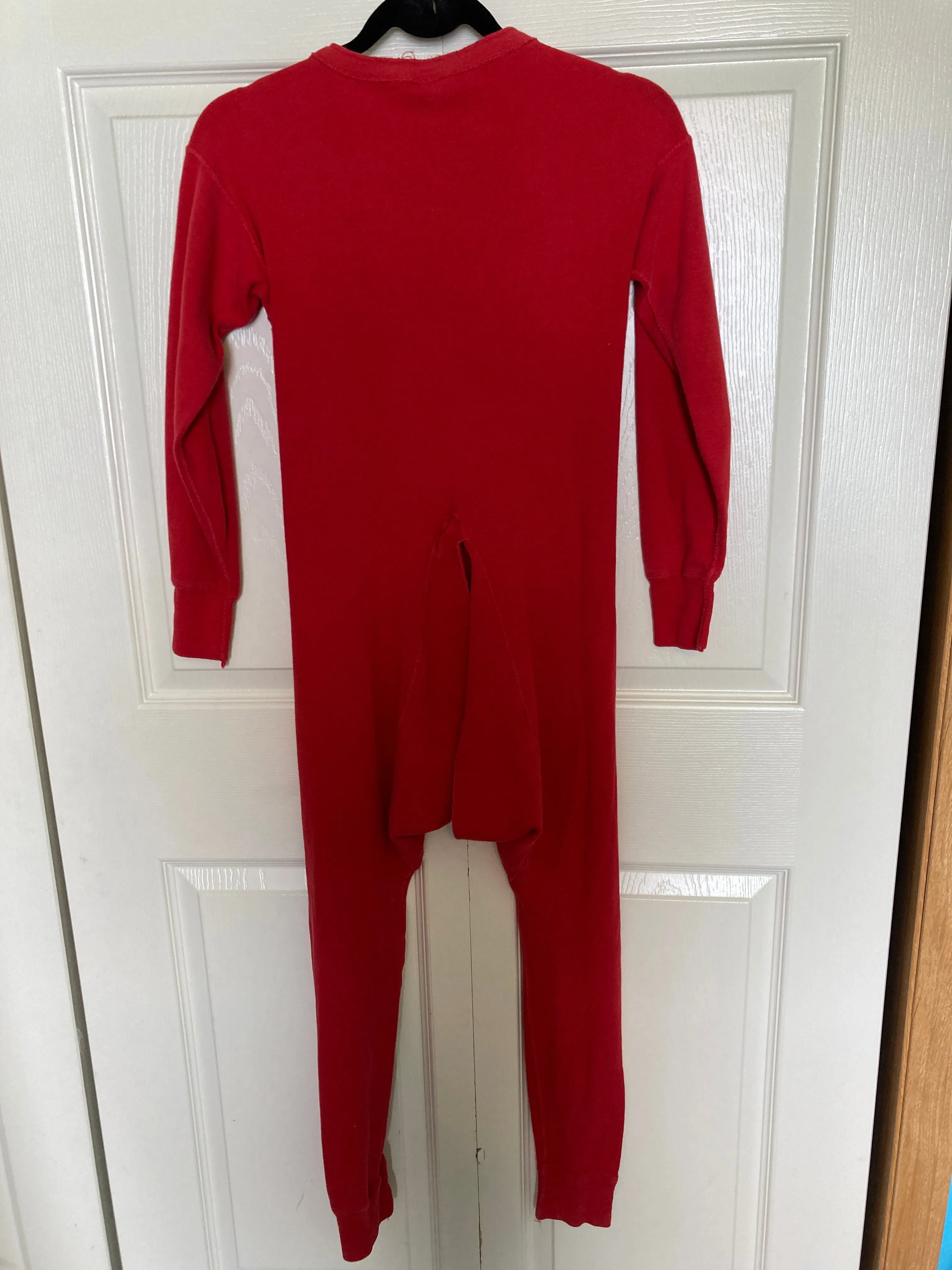 Union Suit Long Johns Thermal Underwear Mens 38 -40 Red