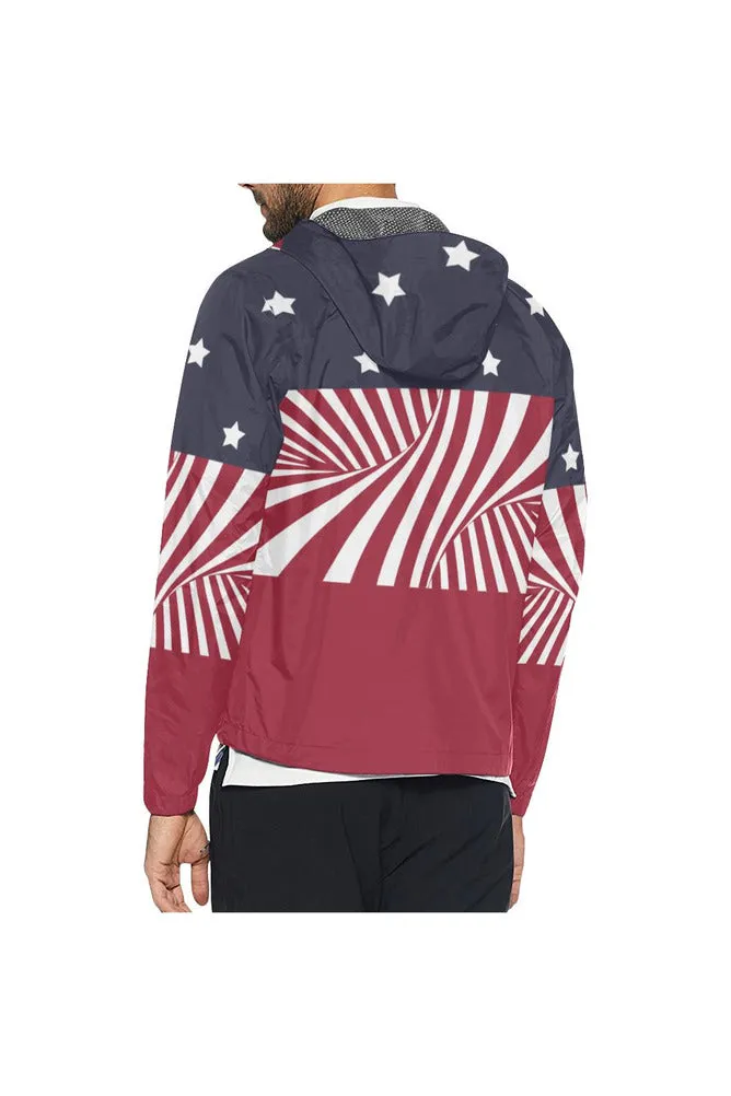 United Art of America All Over Print Windbreaker for Men (Model H23)