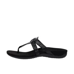 Vionic Womens Karley Toe Post Sandal Black