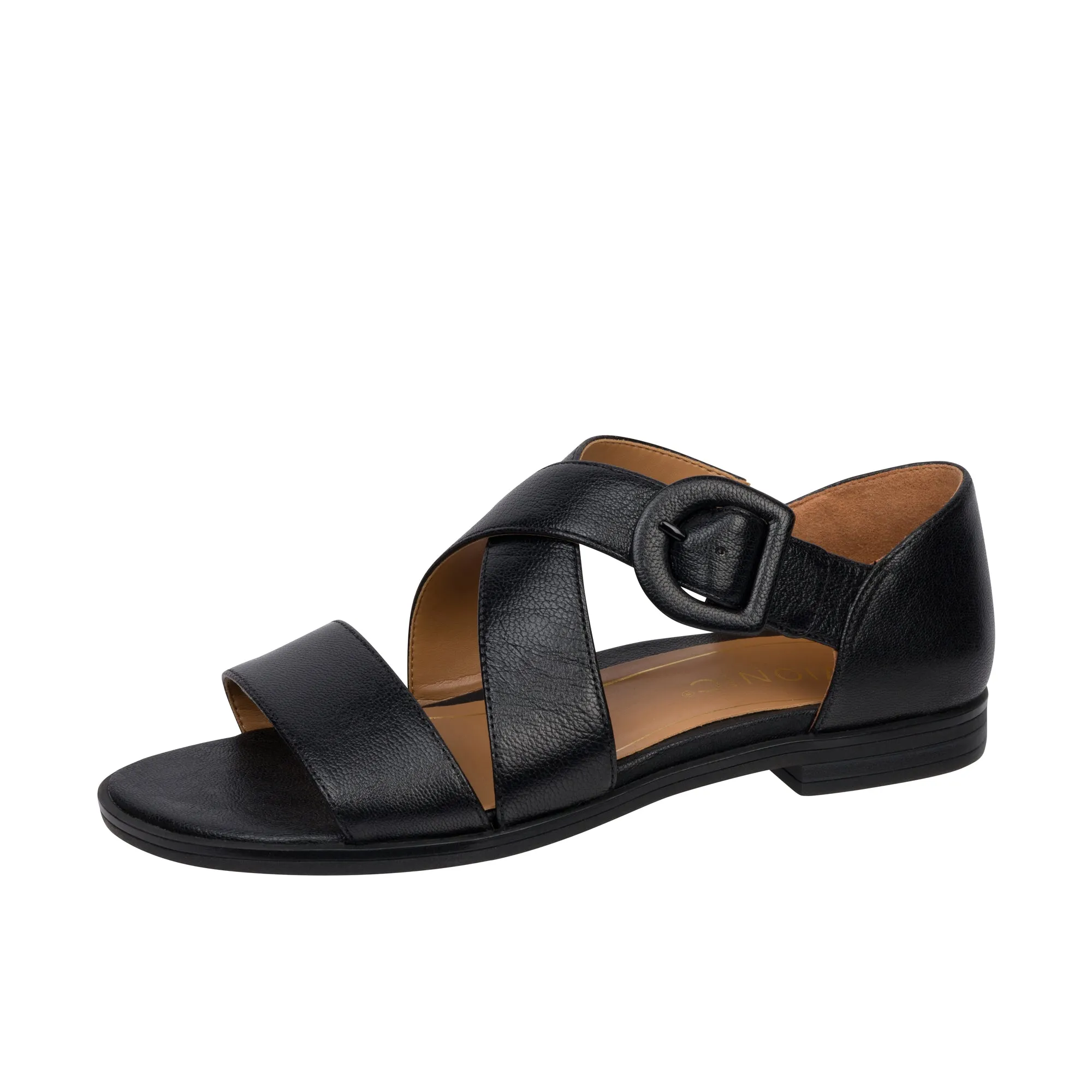 Vionic Womens Pacifica Strappy Sandal Black